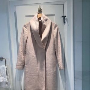 Club Monaco wool coat in pale pink size XS